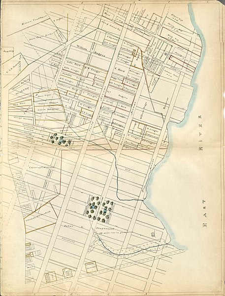 New York City Map of Farms c. 1815